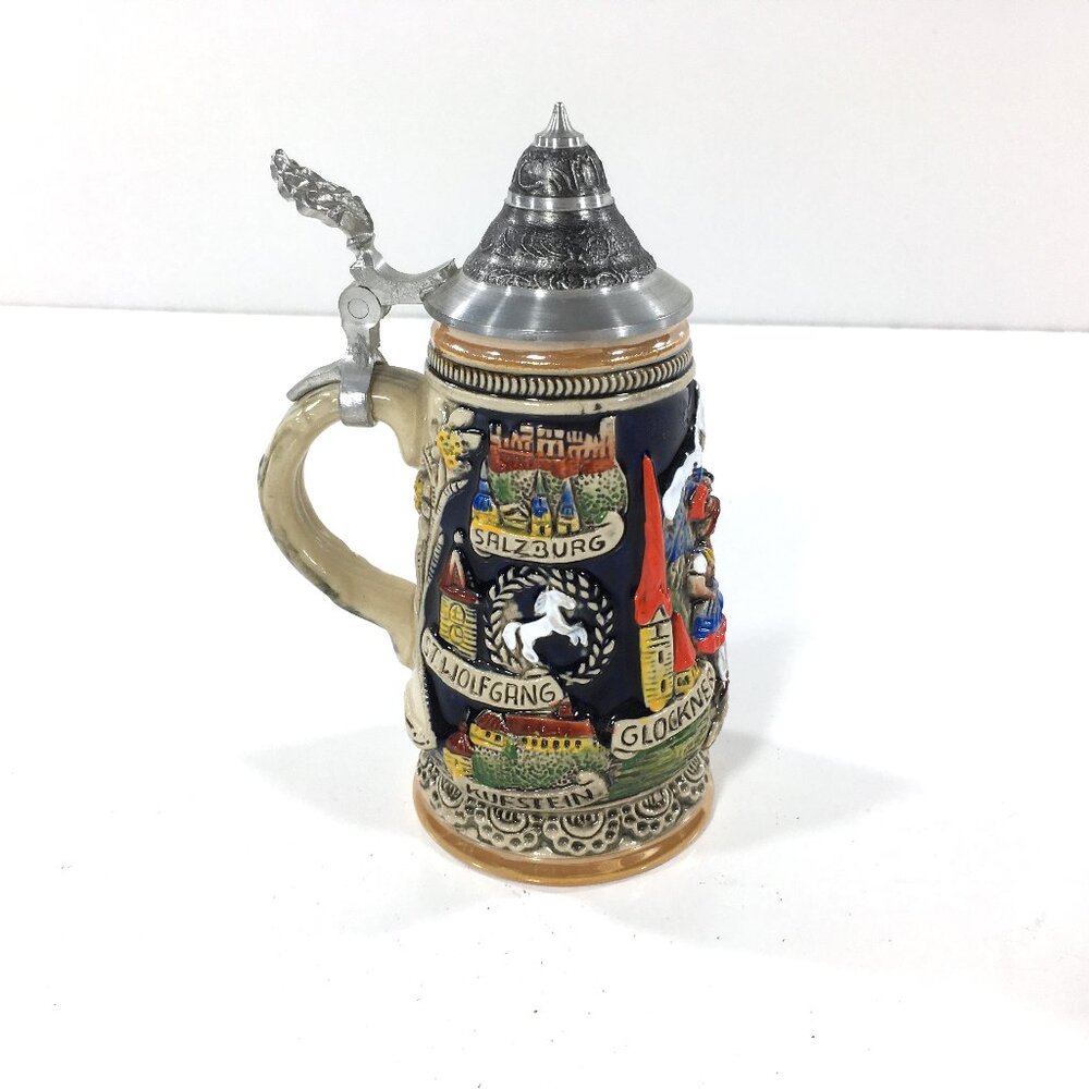 Beer Stein by King with Lid A-4889 // 6"